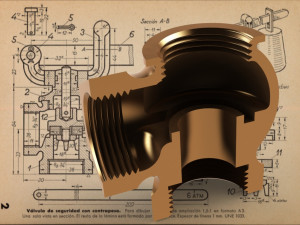 Safety valve with counterbalance-Carreras Soto Model 3D