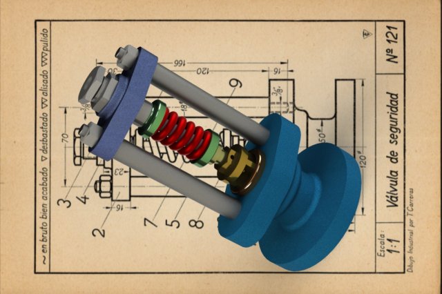 Safety Valve-Carreras Soto 3D Model .c4d .max .obj .3ds .fbx .stl .blend 