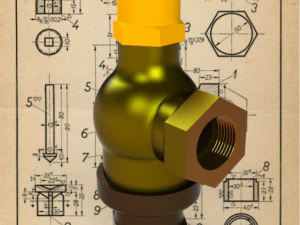 A&ccedil;ısal Emniyet Valfi-Carreras Soto 3D Model