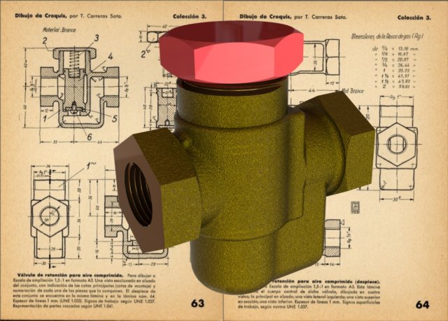 Check Valve for Compressed Air-Carreras Soto Modello 3D .c4d .max .obj .3ds .fbx .stl .blend 