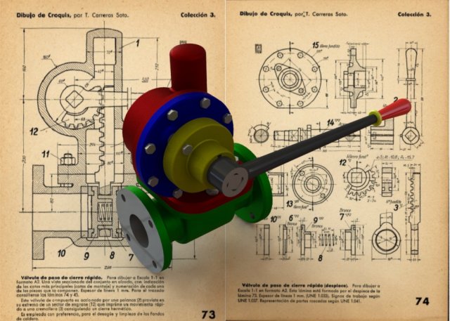 Quick closing shut-off valves-Carreras Soto 3D Model .c4d .max .obj .3ds .fbx .stl .blend 