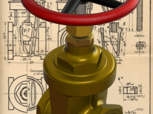 3-Inch Gate Valve-Carreras Soto 3D Model