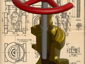 3-Inch Gate Valve-Carreras Soto Modelo 3D