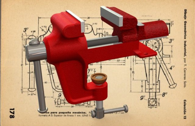 Lathe for small mechanics-Carreras Soto Model 3D .c4d .max .obj .3ds .fbx .stl .blend 