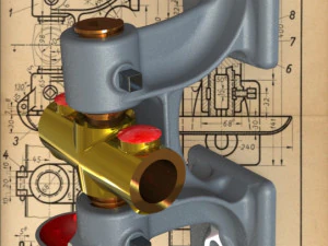 Suporte de Parede com Rolamento-Carreras Soto Modelo 3D