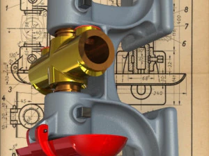 Wall Bracket with Bearing-Carreras Soto 3D Model