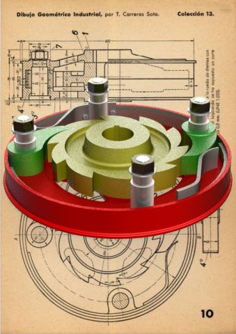 Brake Pulley-Carreras Soto Model 3D .c4d .max .obj .3ds .fbx .stl .blend 