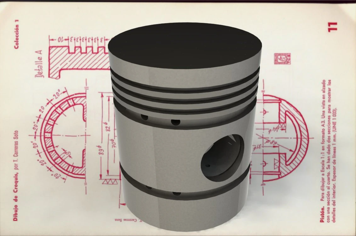 Piston-Carreras Soto 3D Model .c4d .max .obj .3ds .fbx .stl .blend