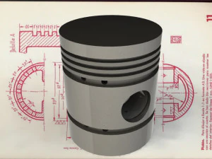 Piston-Carreras Soto 3D Model