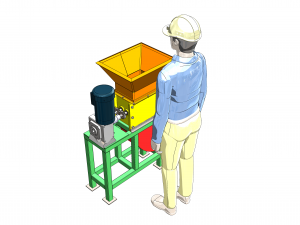 DRAWINGS TO MAKE PLASTIC SHREDDER MACHINE 3D Model