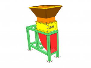 DRAWINGS TO MAKE PLASTIC SHREDDER MACHINE 3D-Modell