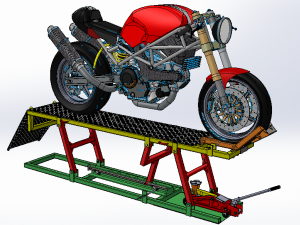 DIY Drawings for Hyd Lift for Motorcycle Modelo 3D