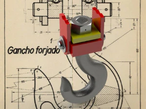 Gancho Forjado - Carreras Soto Modelo 3D