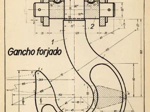 Forged Hook - Carreras Soto 3D Model