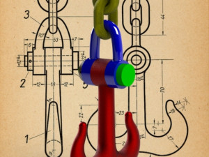 Double Chain Hook - Carrras Soto 3D Модель