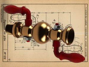 Grease nipple with tap - Carreras Soto 3D Model