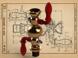 Grease nipple with tap - Carreras Soto 3D Model