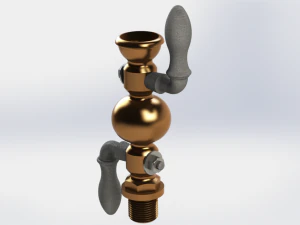 Grease nipple with tap - Carreras Soto 3D Model