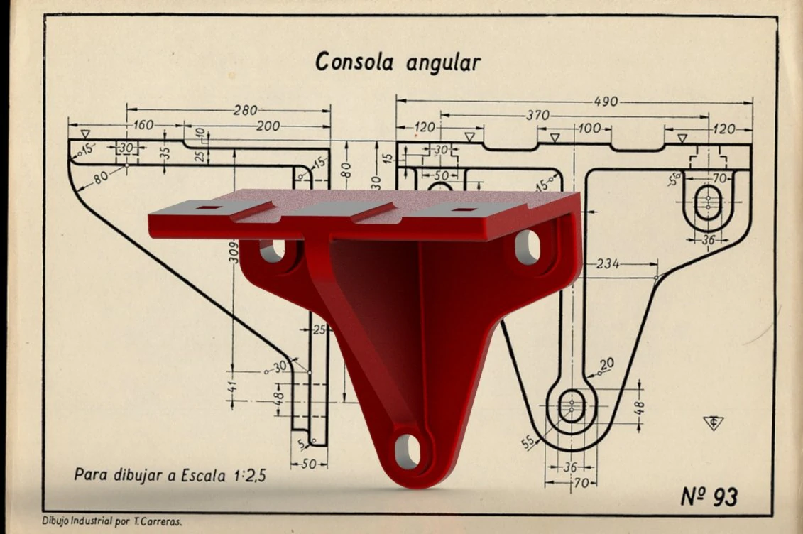 Consola Angular - Carreras Soto Modelo 3D .c4d .max .obj .3ds .fbx .stl .blend 