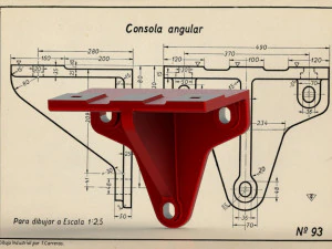 Hoekige console - Carreras Soto 3D Model