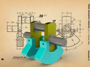 Części sprężarki powietrza s 15-18-39 Wał korbowy - Carreras Soto Model 3D