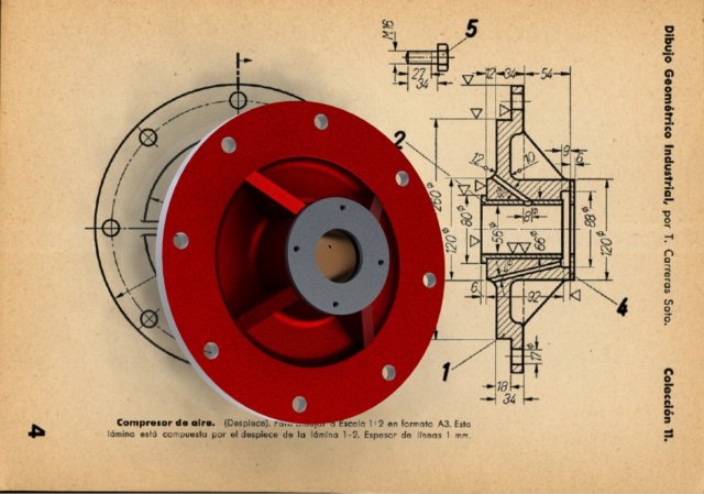 Air Compressor Parts s 1 to 5 Side Cover - Carreras Soto 3D Модель .c4d .max .obj .3ds .fbx .stl .blend 