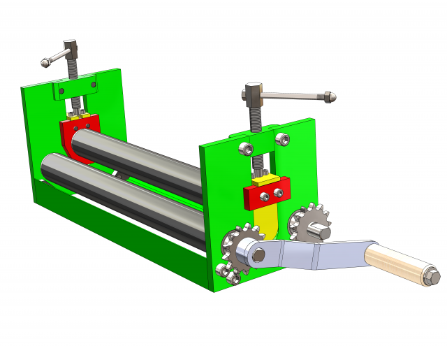 Drawings for the manufacture of Manual Rolling Machines 3D 模型 .c4d .max .obj .3ds .fbx .stl .blend 