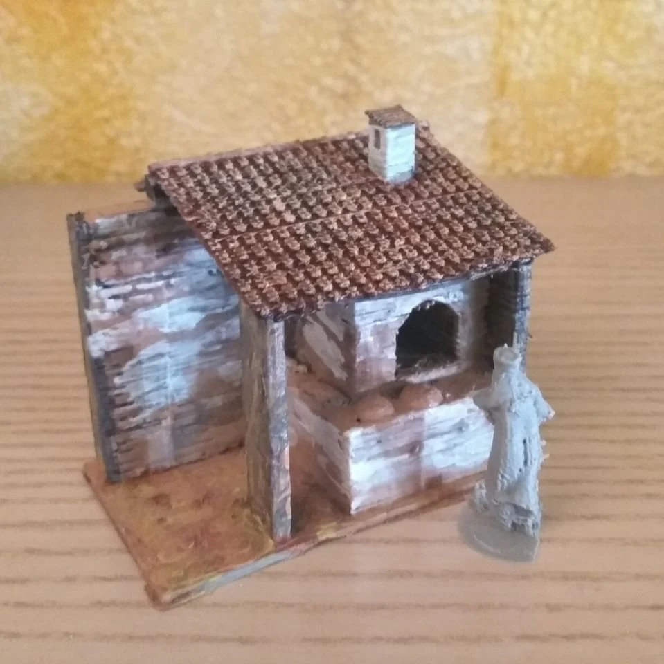 wood oven with its bakery 3D Print Model .c4d .max .obj .3ds .fbx .stl .blend