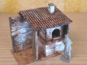 wood oven with its bakery 3D Print Model