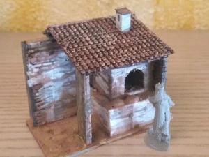 fırını ile odun fırını 3D Baskı Modeli