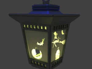 l&acirc;mpada de rua antiga para o Halloween Modelo de Impressão 3D