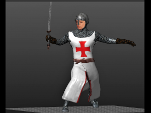 templar knight middle ages 3D Print Model