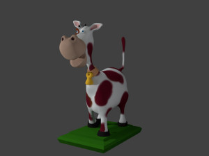dairy cow - for animation 3D Model