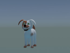 young and small dog 3D Model