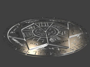 7대천사의 메달 3D 프린트 모델