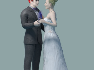 just married couple 3D Print Model