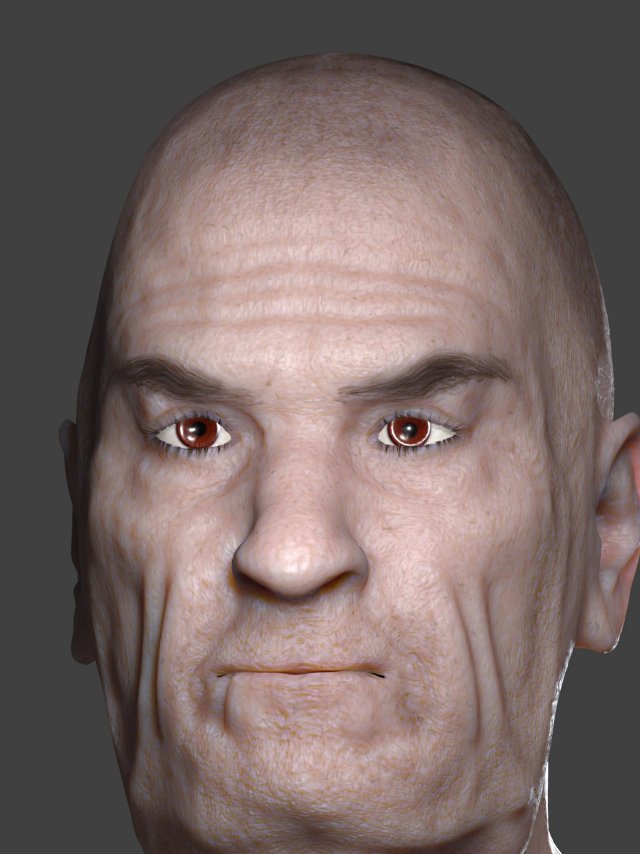 man over 65 3D 模型 .c4d .max .obj .3ds .fbx .stl .blend 