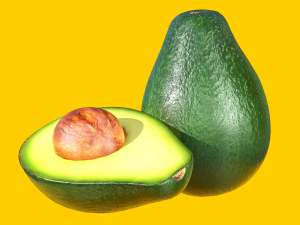 photorealistic realtime avocado Modello 3D