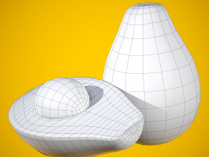 photorealistic realtime avocado Modello 3D