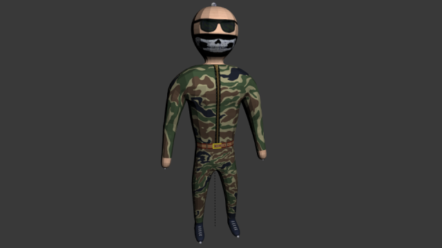 bandit 3D Model .c4d .max .obj .3ds .fbx .stl .blend 