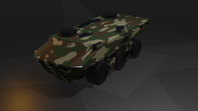 armored vehicle 3D 模型 .c4d .max .obj .3ds .fbx .stl .blend 