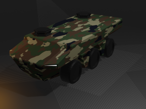 armored vehicle Modello 3D