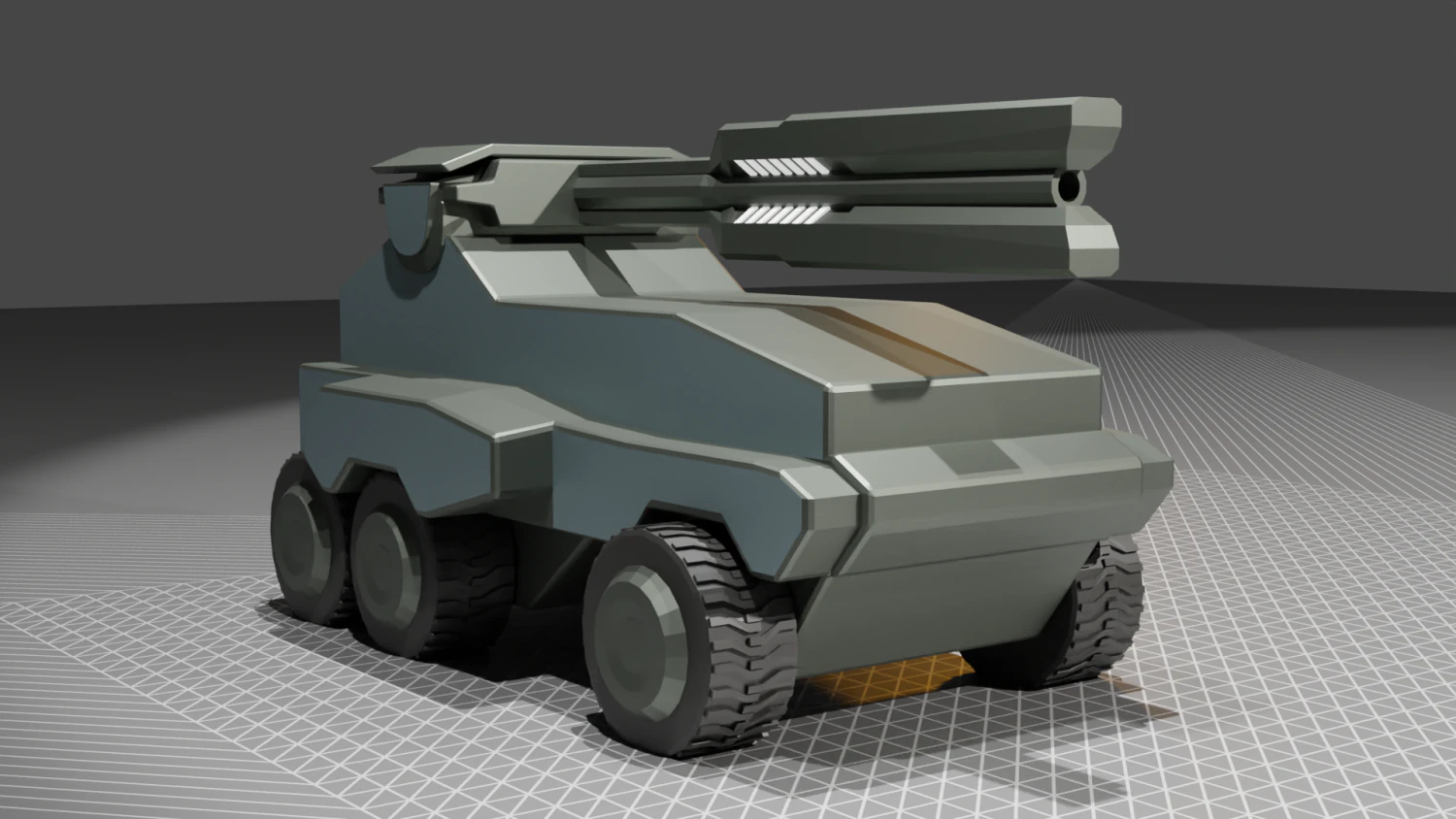 middle artillery 3D Model .c4d .max .obj .3ds .fbx .stl .blend 