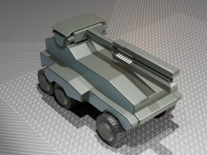 middle artillery 3D Model