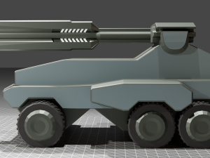 middle artillery 3D Model