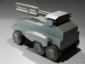 middle artillery 3D Model