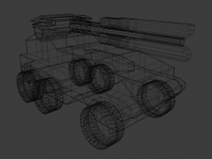 middle artillery 3D Model