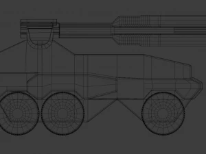 middle artillery 3D Model