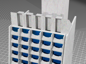 brutalistic building 3D Model