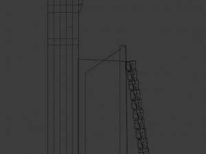 brutalistic building 3D Model